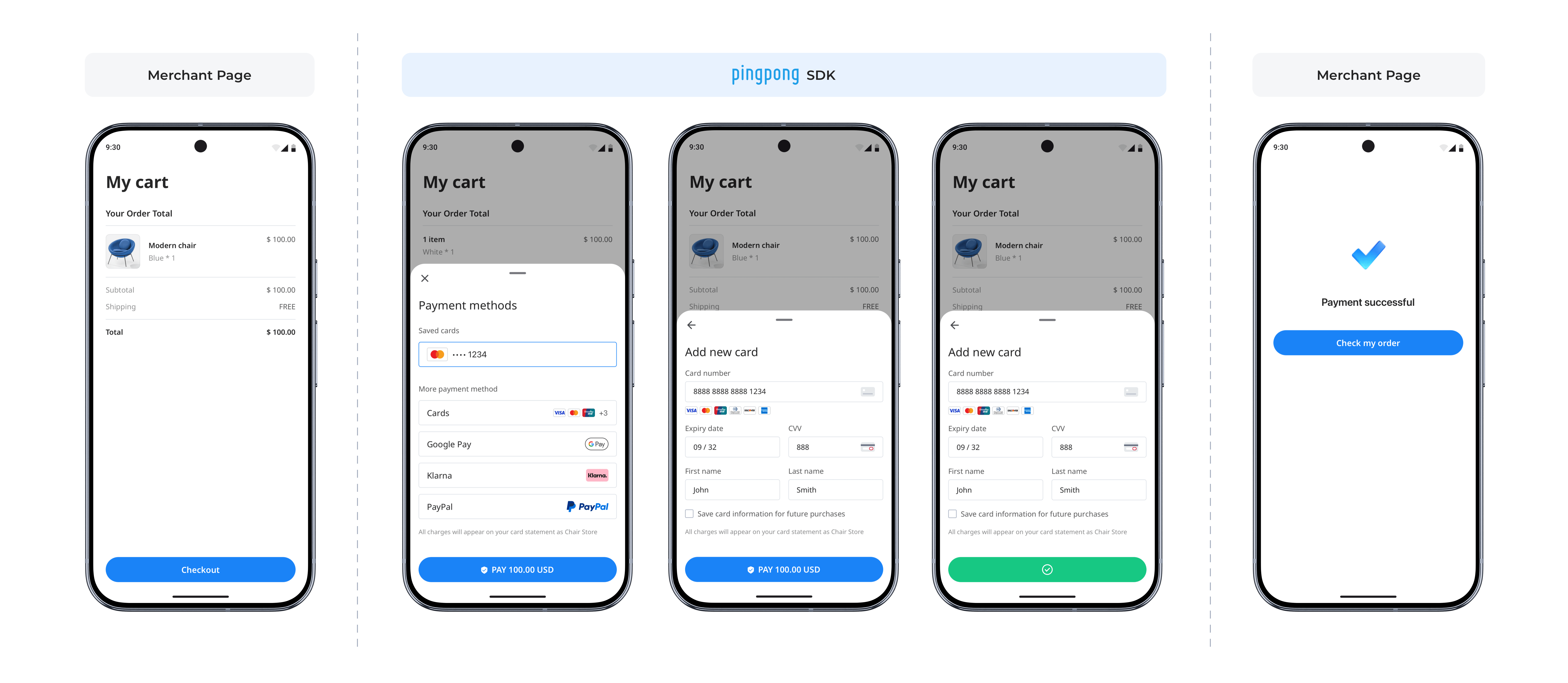 Android Native SDK 支付体验示意图